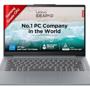 Lenovo IdeaPad Slim 3, Intel Core i5-13420H, 13th Gen, 16GB RAM, 512GB SSD, FHD IPS, 14"/35.56cm, Windows 11, MS Office 21, Grey, 1.3Kg, 83EL003PIN, Alexa Built-in Laptop
