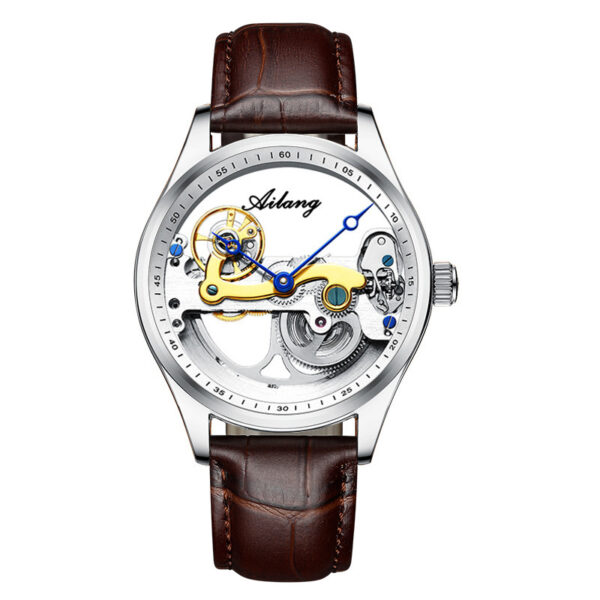 Automatic Mechanical Watch Creative Hollow Male Watch Generation Silicone Band Watch - Image 8