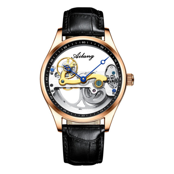 Automatic Mechanical Watch Creative Hollow Male Watch Generation Silicone Band Watch - Image 4